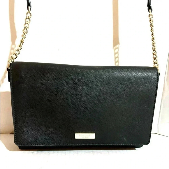 Kate spade black leather crossbody handbag - Picture 5 of 11